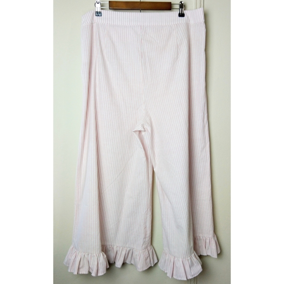 Lost Ink ASOS Wide Leg Ruffle Frill Hem Striped - Picture 8 of 10